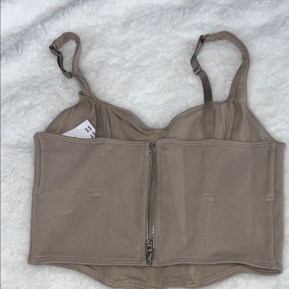 Hollister Tan and Gray Corset Tops - Picture 6 of 7